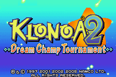 Klonoa 2 - Dream Champ Tournament Title Screen